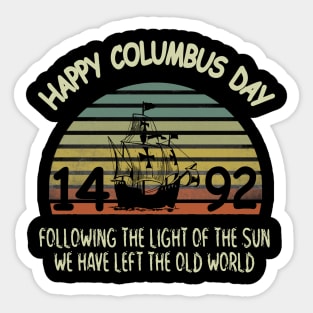 Columbus Day Sticker